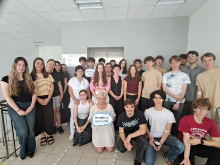 Studenti 3. ročníku gymnázia darovali krev