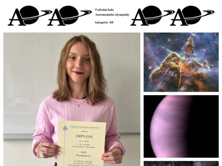Naši studenti zazářili v Astronomické olympiádě