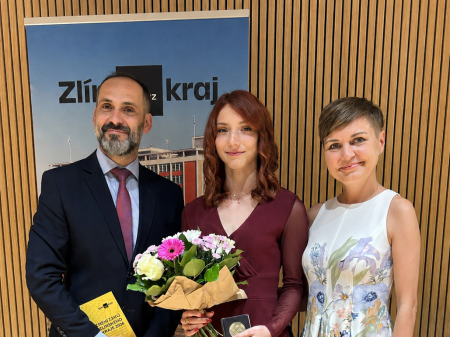 Julie Pazdírková získala ocenění Zlínského kraje